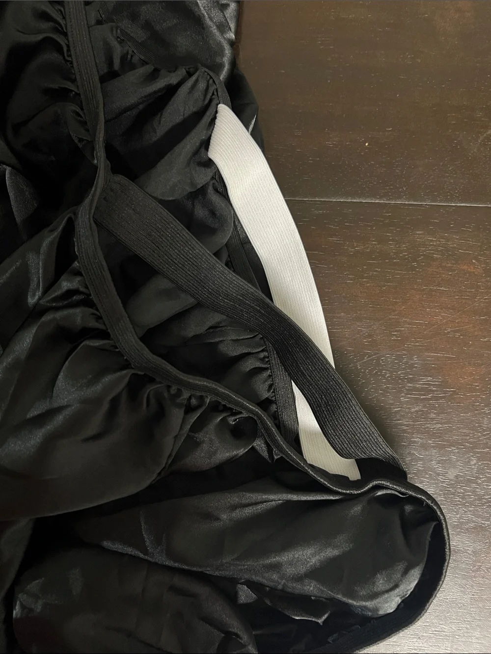 Black Silk Fitted Sheet - Full Size